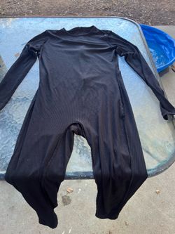 Black long sleeve pants onesie