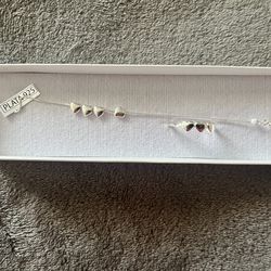 silver bracelet and ring