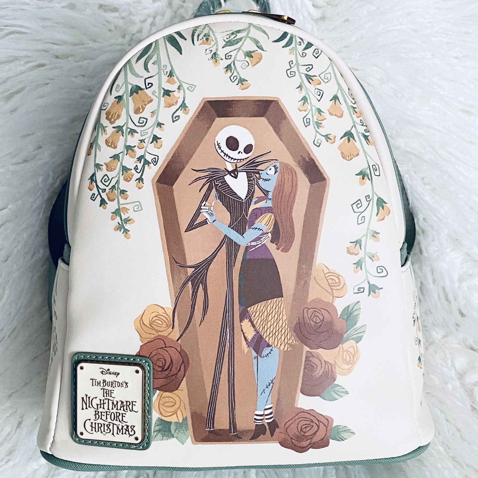 Loungefly The Nightmare Before Christmas Jack & Sally Coffin Set Loungefly x The Nightmare Before Christmas Floral Jack and  main image 2