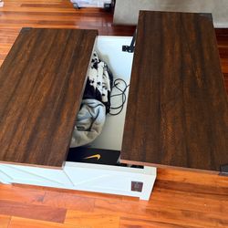 dual lift-top coffee table