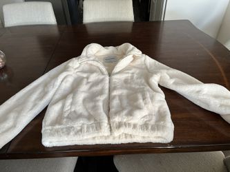 Faux Fur Crème Colored Junior Coat 