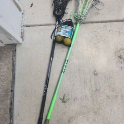 Used Lacrosse Sticks And Ball Set