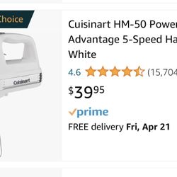 Cuisinart 5-Speed Hand Mixer 