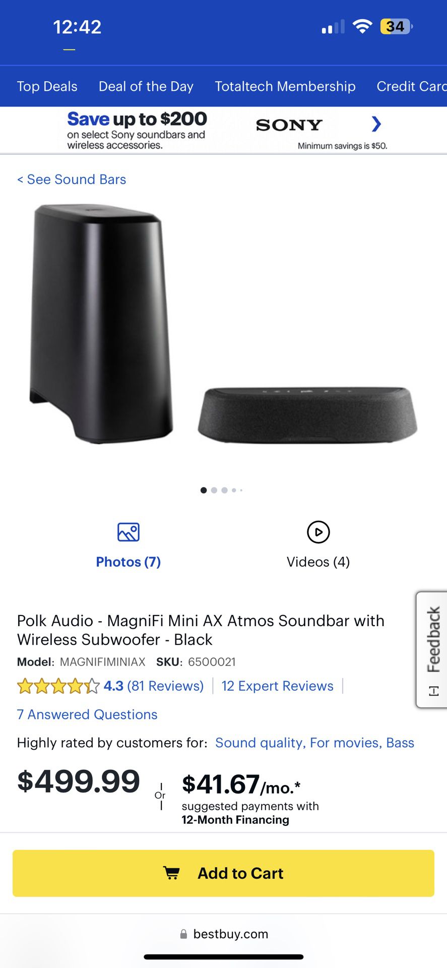 Magnifi Mini Ax Surround Sound 