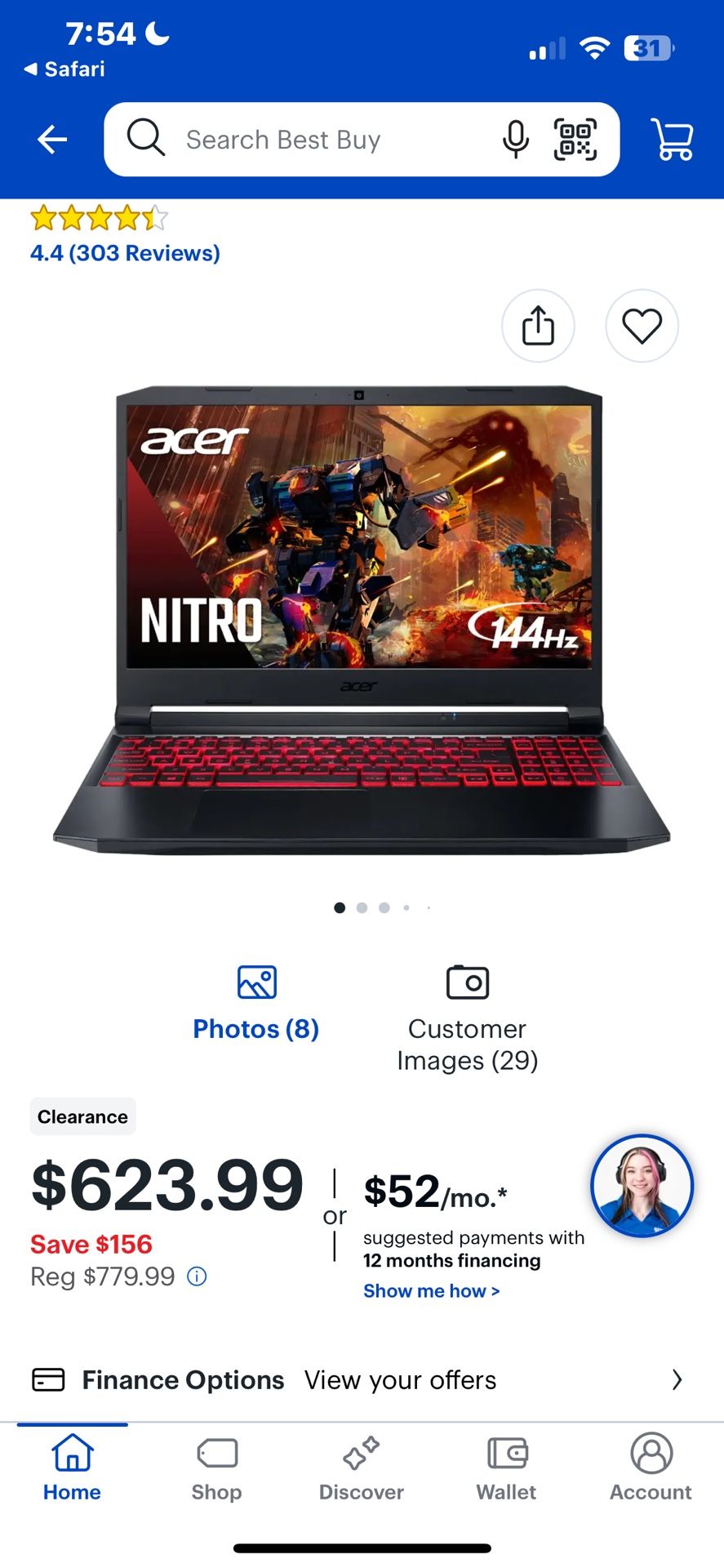 PC laptop LAPTOP-MJL6KDV8 Nitro AN515-57