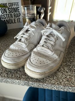 Nike Court Vision Low All-White Sneakers – Men’s