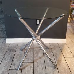 Tubular Base Round Top Table