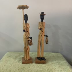 Pareja de Madera Cubana (hecho en Cuba