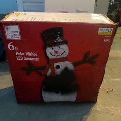 6 ft Led Snow man