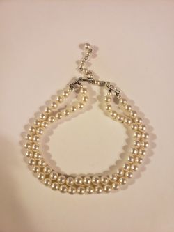 1960s Vintage Faux Pearl Choker Necklace