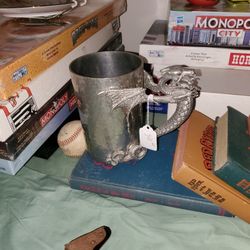 Handmade Bellena Bay Large Pewter Mug Signed!!