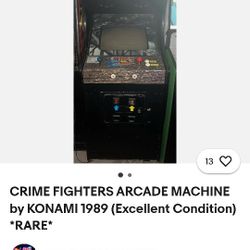 Vintage Crime Fighters Arcade Machine