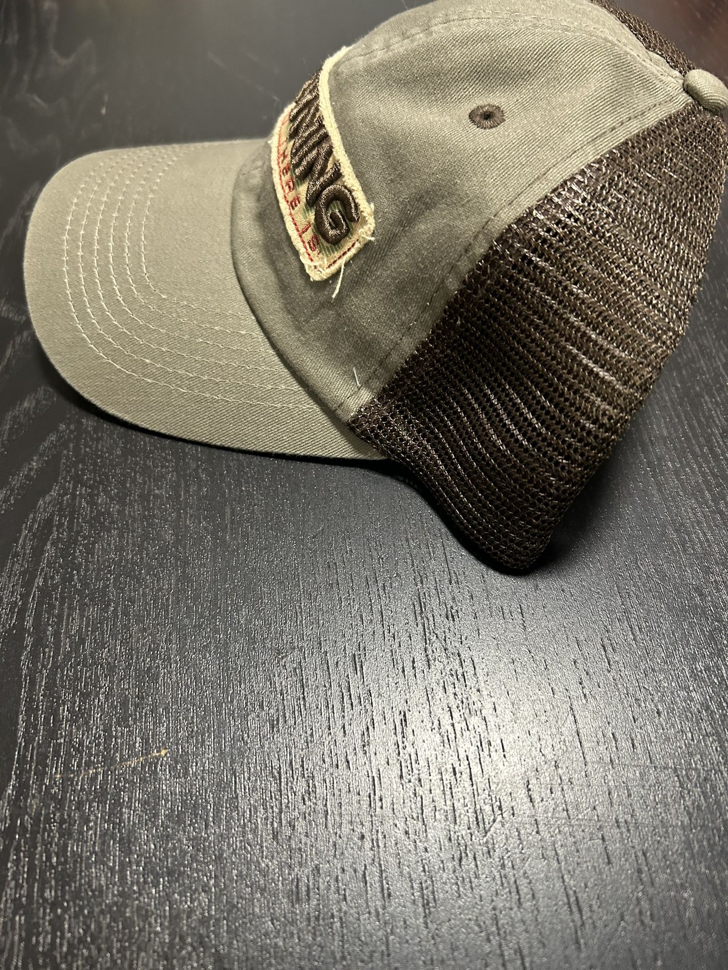 BROWNING THE BEST THERE IS DISTRESSED BROWN TAN SNAPBACK BASEBALL HAT