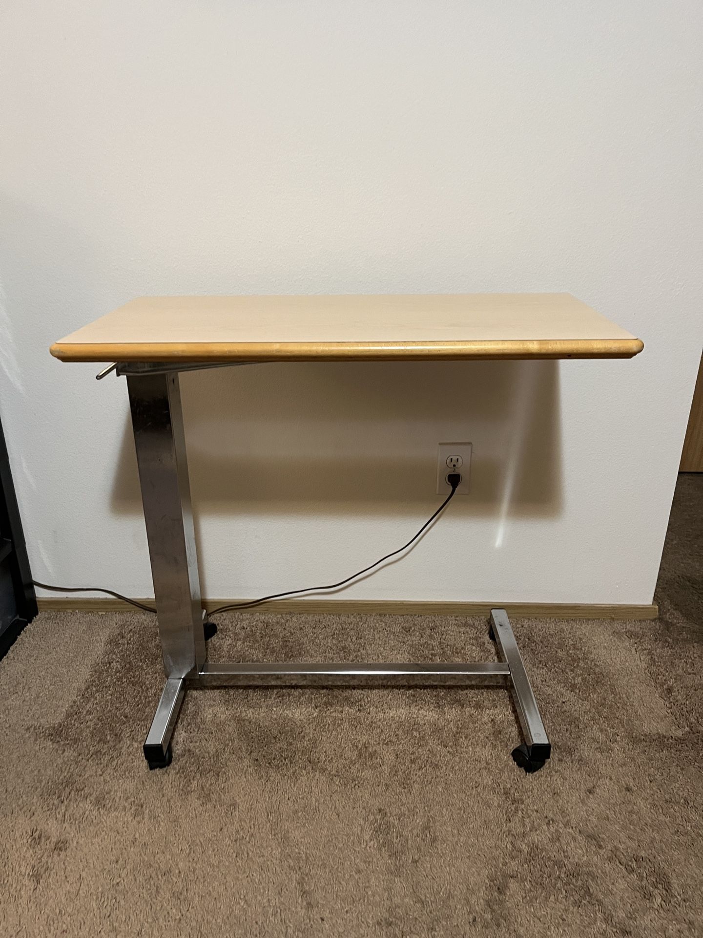 Overbed easy lift table