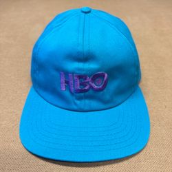 Vintage The Stitch Works HBO Hat Cap Mens One Size S/M Blue Simply Best Promo