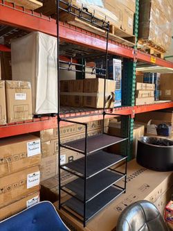 4 Tier Shoe Rack Organizer Multi Functional  Black
