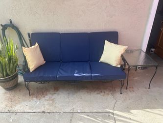 Outdoor Patio Sofa and side table