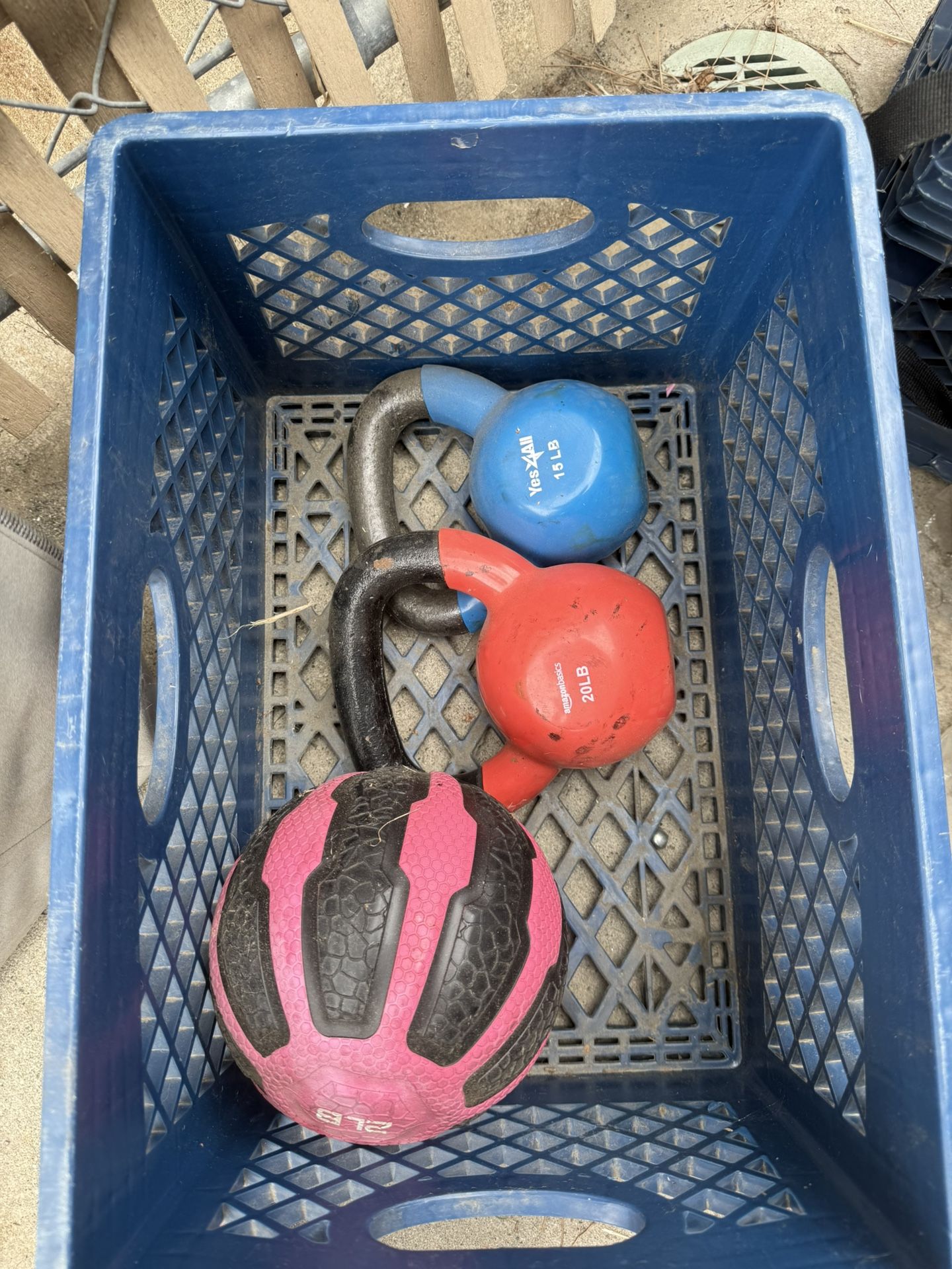 Used Kettle Weights & Ball All For $10