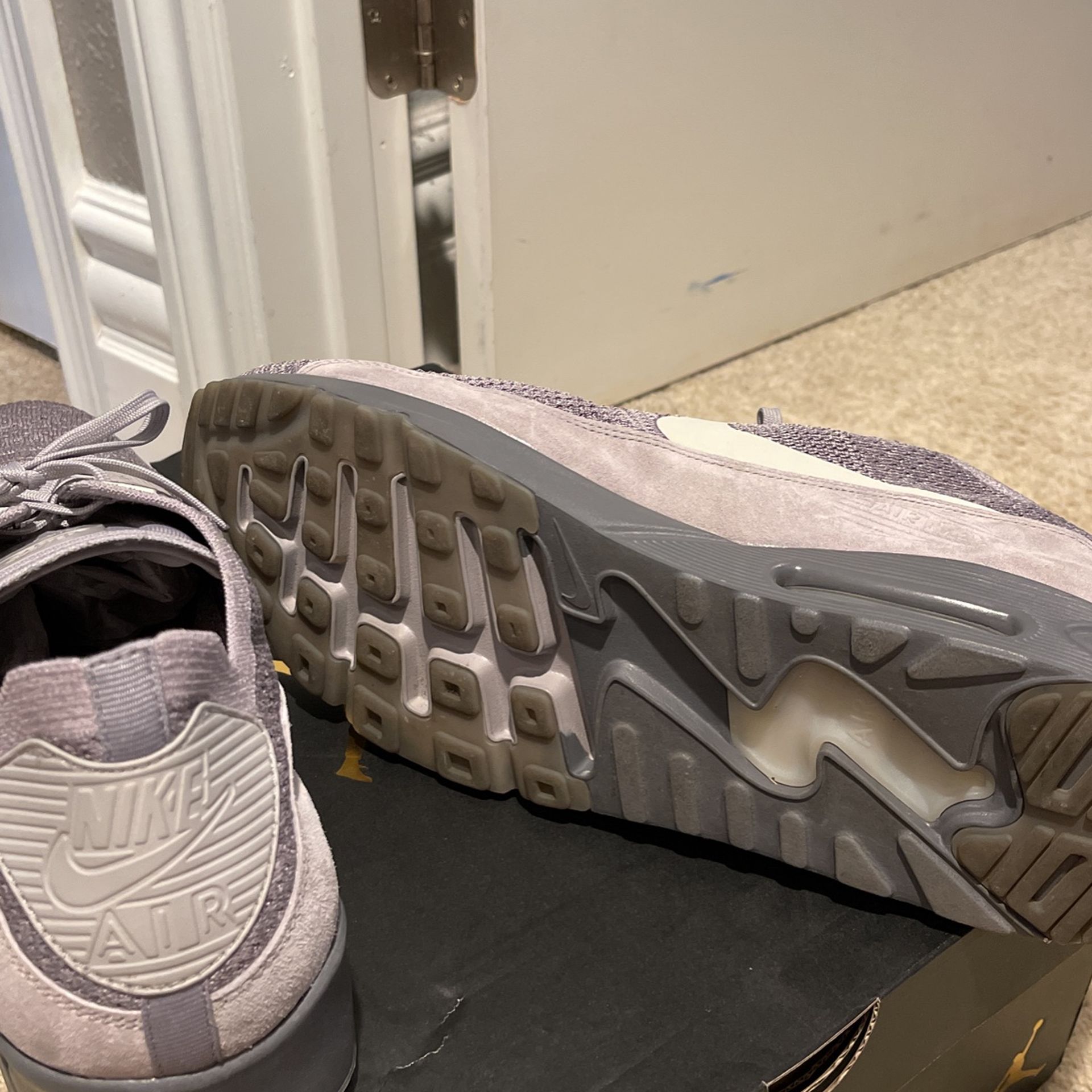 Nike Air Max 90 Ultra Flyknit Atmosphere Grey Men's Size 15