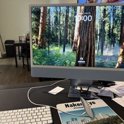 24” IMAC  BLUE 8 GB MEMORY 512GB SSD M1 CHIP 