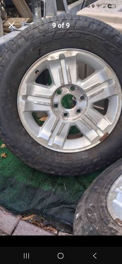X4 18" Rims & Tires Chevy Silverado Ford F150 Dodge Ram pickup Truck Suv tire rim set mag rims silverado Chevy Ford F150 van pickup