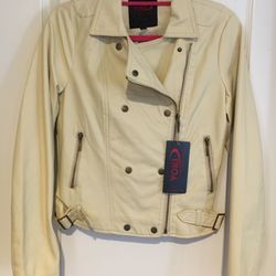 Yoki Faux Leather Moto Jacket