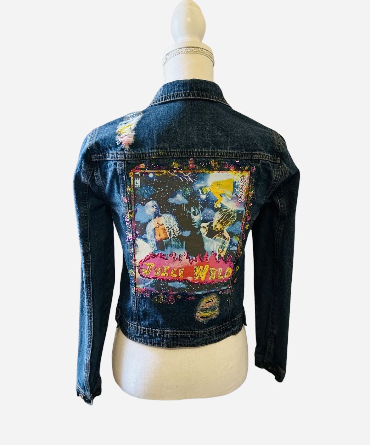 Juice Wrld Custom Highway Jeans Denim Jacket 