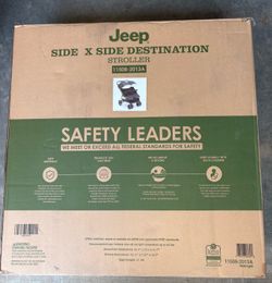 [BNIB] Jeep Destination Side x Side Double Stroller - Midnight Black