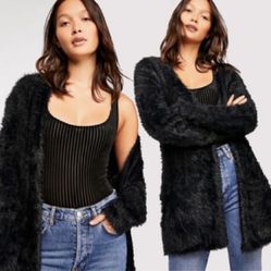 Free People Fuzzy Cardigan 