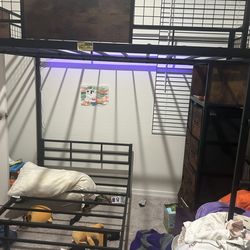 Full over twin loft bunk bed