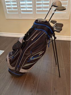 Adam’s golf club set with bag
