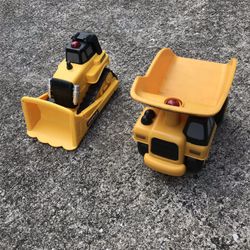 Caterpillar Dump Truck and Bulldozer 7 inch