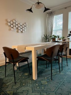 Bentwood Upholstered Dining Chairs (Set Of 4)