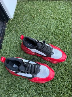 Moschino Red and Black Sneakers  Pre-owned size 10