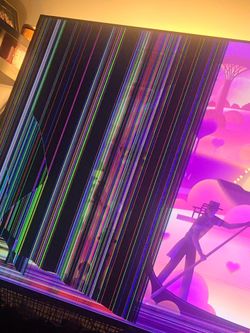 Broken tv for parts 75 inch roku