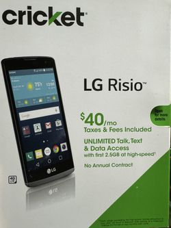 LG Risio 4 G Smartphone