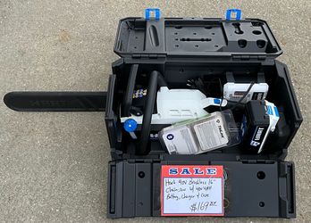 Hart 40V Brushless 16” Chainsaw W/ 40V 4AH Battery, Charger & Case