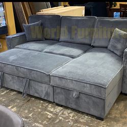 Corduroy Pull Up Bed New In Box / USB 