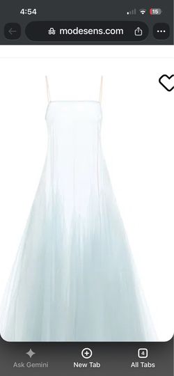 kamparett camille tulle dress light blue