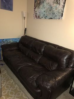 Leather couch