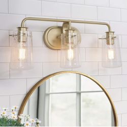 NEW Gold Vanity 3 light 