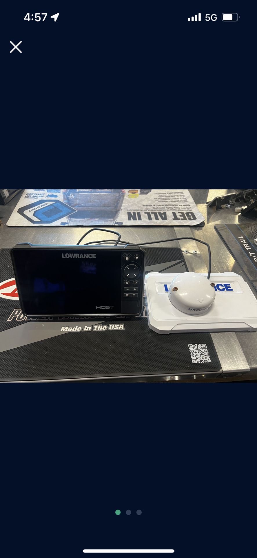 Lowrance HDS7 Live GPS W/ External Antenna