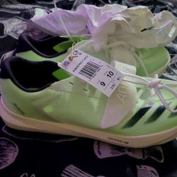 ID7243 | Men’s 9 adidas Adizero High Jump Track And Field Spikes “Green Spark