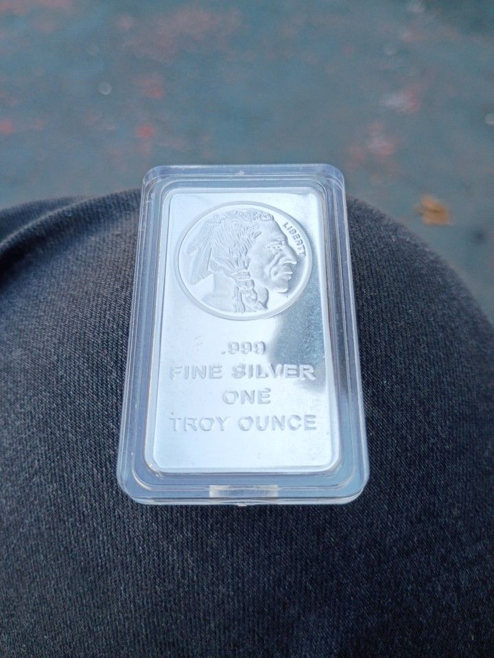 1 Once Bar Of .999 Silver