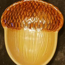 Harvest Ceramic Acorn Shape Dish Fall Decor