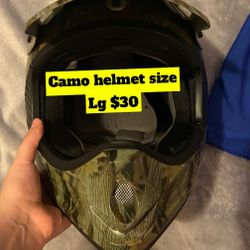 Camo Helmet Size Large