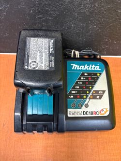 Genuine Makita 18V 5.0AH Lithium-ION Battery BL1850B & Charger DC18RC