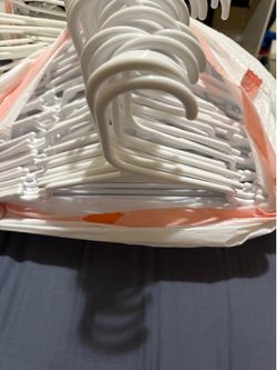 60 Plastic White Hangers  $30