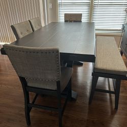 Black And Grey Dining Table
