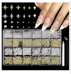3D Star Nail Charms,